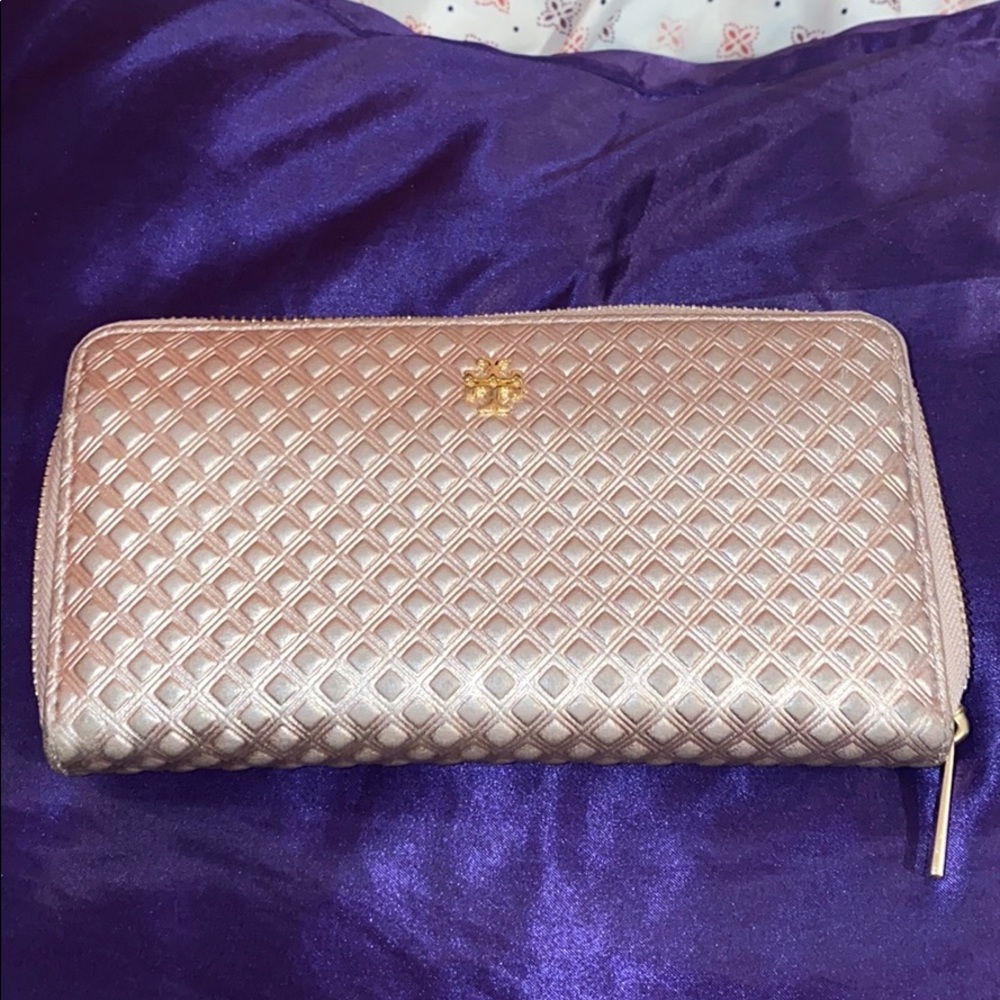 Rose Gold Tory Burch Wallet